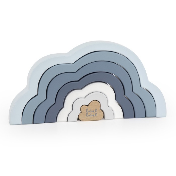 Rainbow Puzzle Cloud - Blue