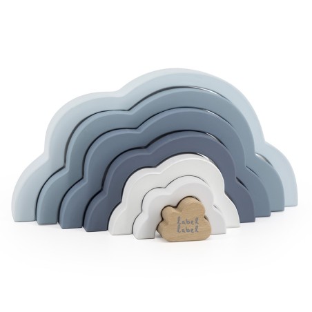 Rainbow Puzzle Cloud - Blue