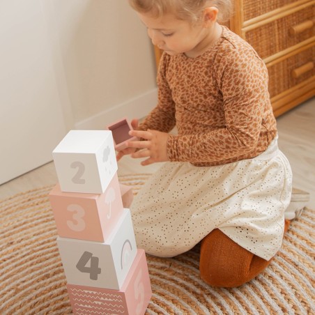 Torre de Números Apilable - Rosa