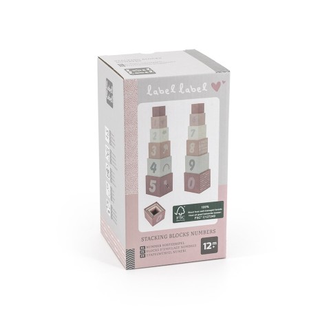 Torre de Números Apilable - Rosa