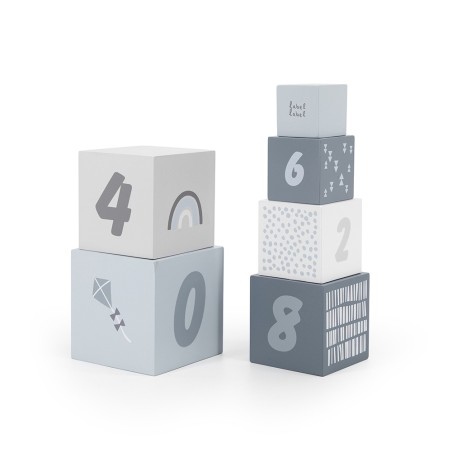 Stacking Blocks numbers - Blue