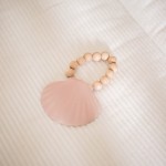 Anneau dentition - coquillage - Rose