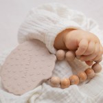 Anneau dentition - coquillage - Rose