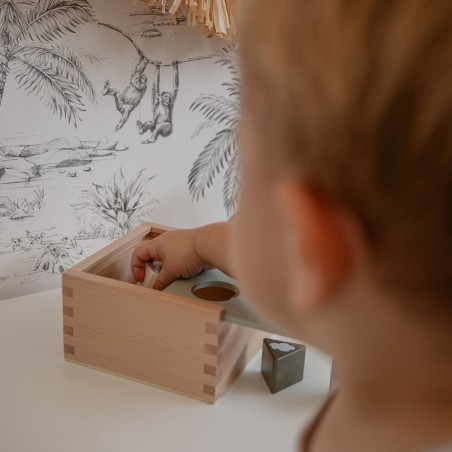 Shape Sorting Box - Olive Green