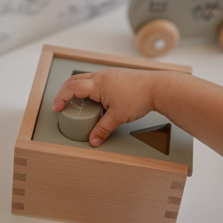 Shape Sorting Box - Olive Green