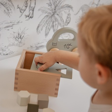 Shape Sorting Box - Olive Green