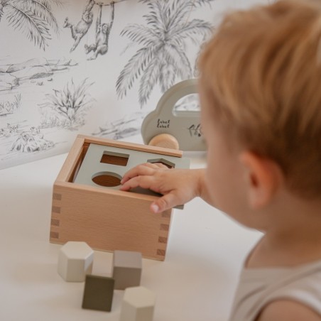 Shape Sorting Box - Olive Green