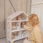 Wooden Doll House - Nougat