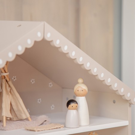 Wooden Doll House - Nougat