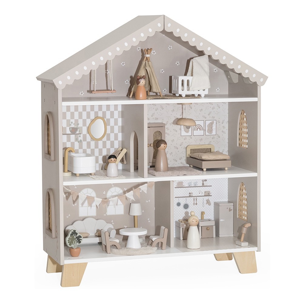 Wooden Doll House - Nougat Wooden Doll House - Nougat