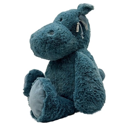 Soft Toy - Hippo Harvey L - Blue