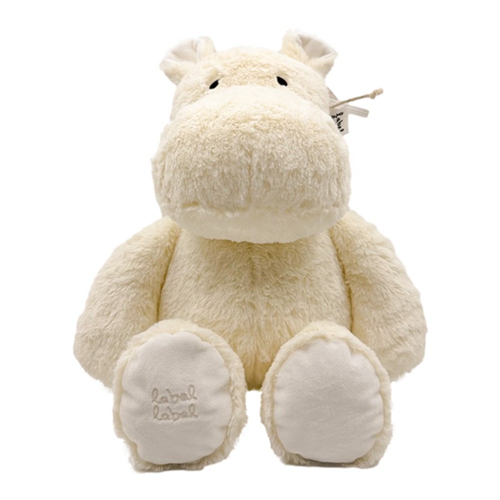 Soft Toy - Hippo Harvey L - Ivory