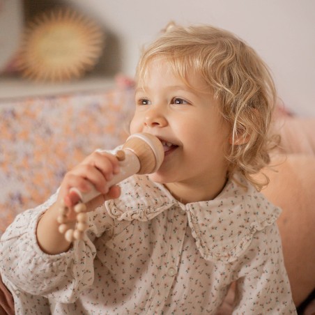 Micrófono de madera - Rosa